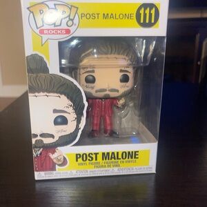Funko Pop Rocks Post Malone in Red Suit